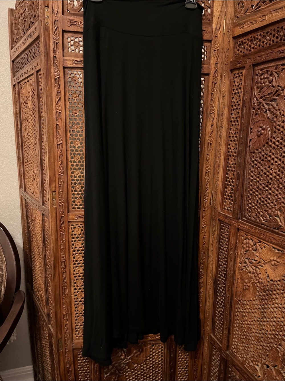 I.N. Studio Black Maxi Skirt with Flowing Silhouette